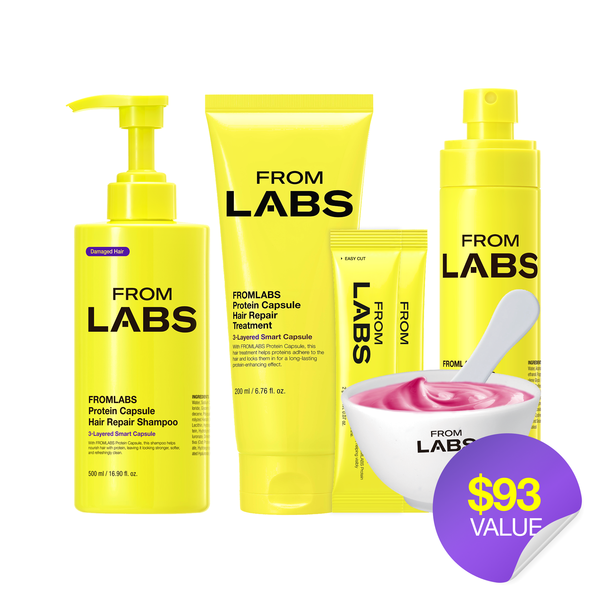 The Ultimate Glass Hair Set (Mask + Booster + Leave-In + Shampoo)