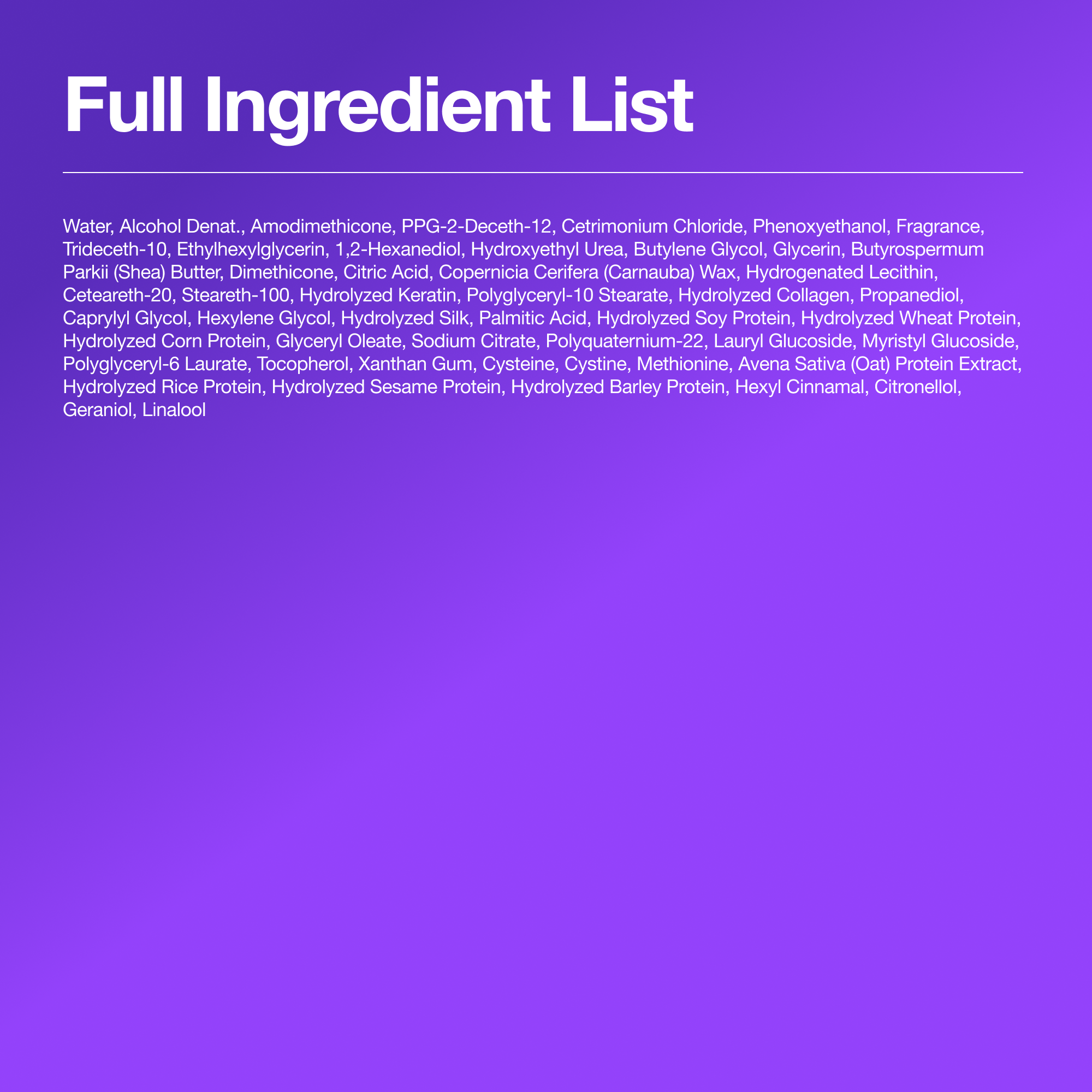 Hair Repair Leave‑In Conditioner Spray