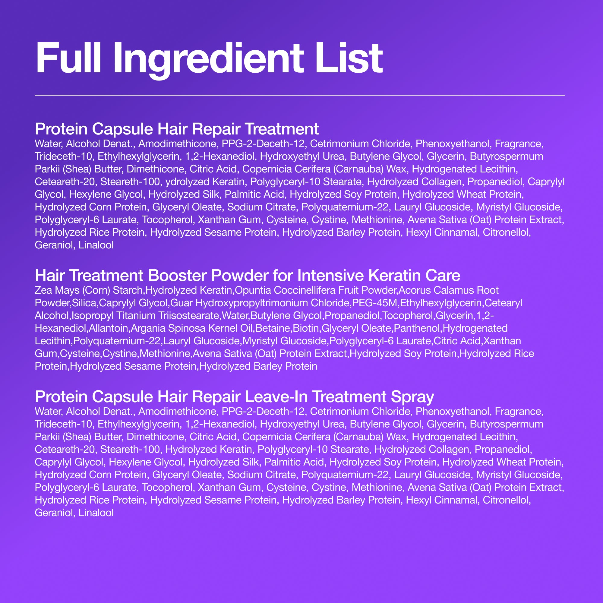 Hair Repair Trio (Mask + Booster + Leave-In)